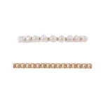 Time and Tru Women's Gold Tone and Faux Pearl Bracelet Set, 4 Piece